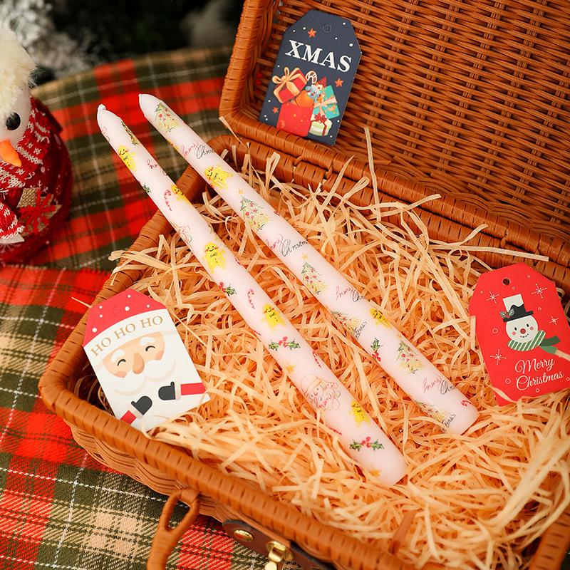 Beautiful Long Burning Smokeless Christmas Decoration Candles