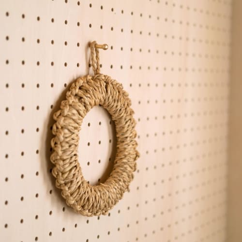 KEFU Brass Pin Hooks for Perforated Boards, Fits 5mm Holes, Pack of 5