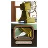 Small Electric Fan Retro Desk Fan with Low Noise and Energy Saving Feature Plastic Texture Suitable for Indoor Space