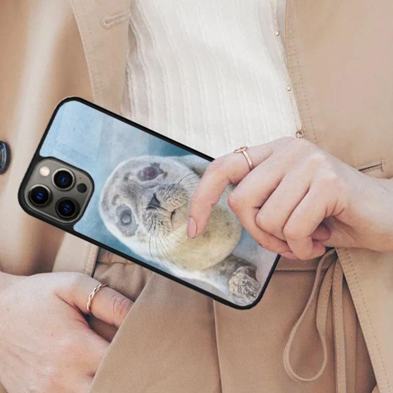 Chill Seal - Animals Cute Magnetic Phone Case For APPLE iPhone 17 Air 16 14 13 12 Pro Max 15 Plus Wireless Charge MagSafe Cover