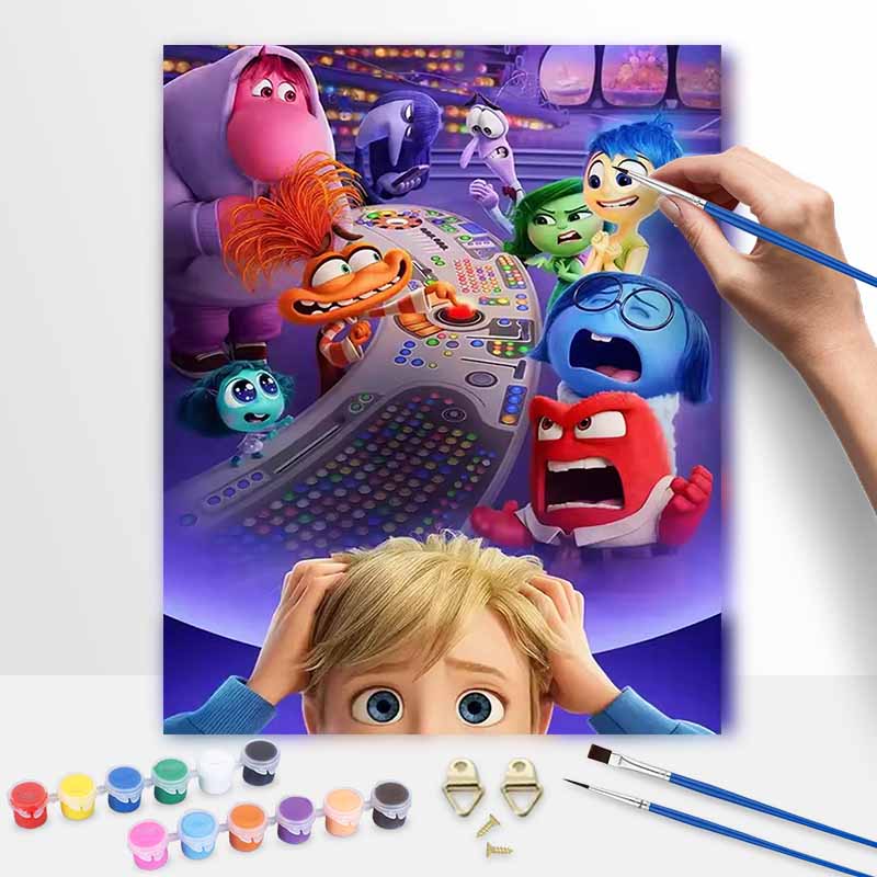 Disney Inside Out 2 digital oil painting diy handpainted coloring painting home decoration gift wall art modern living room decor