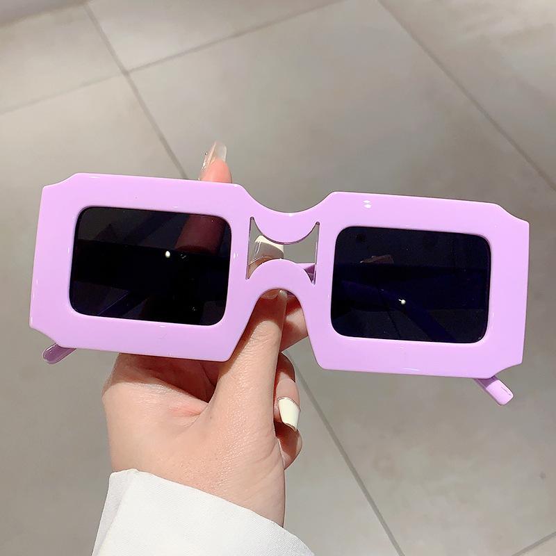 Nouvelles Lunettes de Soleil Carrées Vintage Femmes Hommes Marque Rectangulaires Lunettes de Soleil Féminines Ovales Lunettes Oculos De Sol pour Homme Femme Lunettes