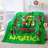 Christmas Gift Comedy Movie How the Grinch Stole Christmas blanket home warming, four season bed decoration sofa cover flannel throwing blanket K23
