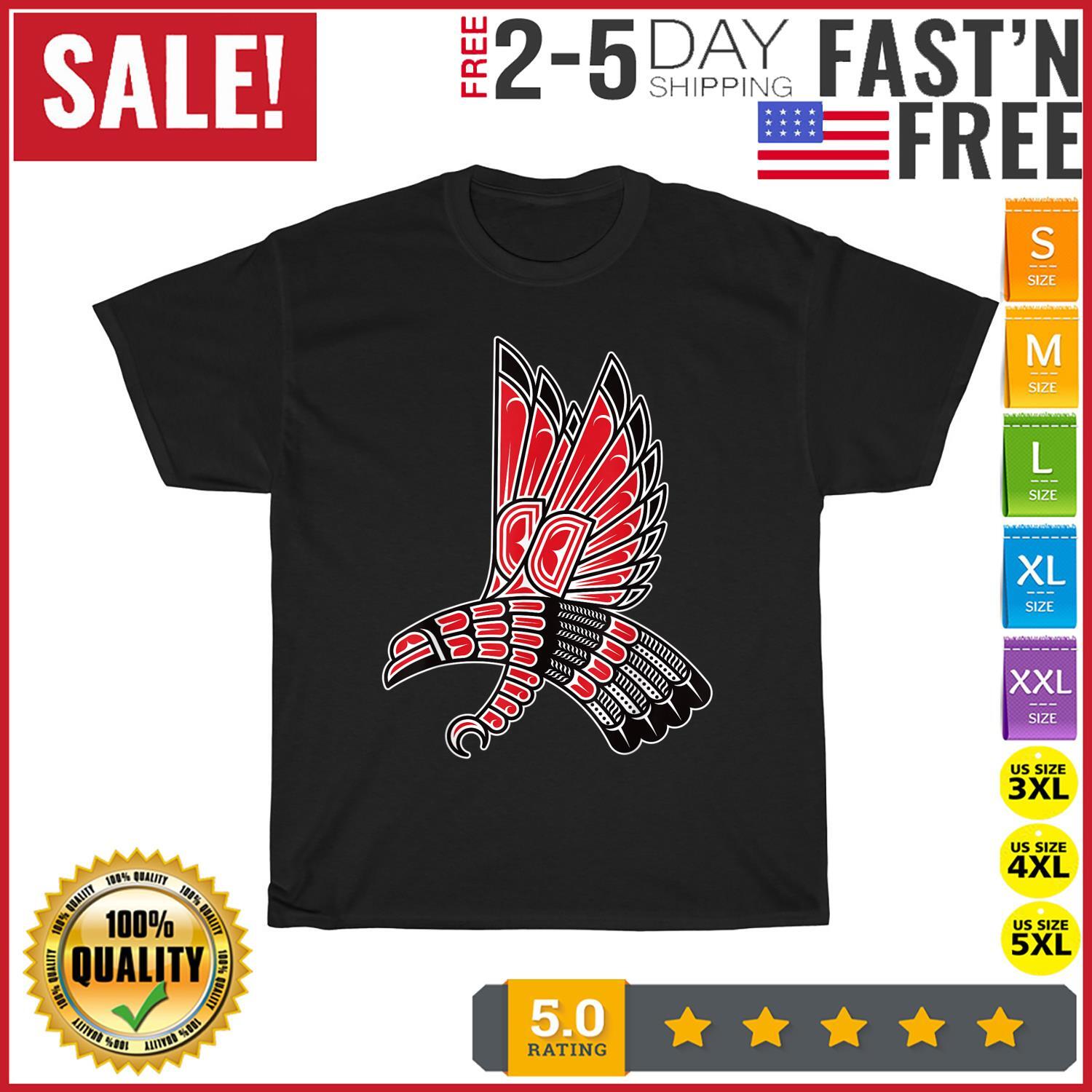 Haida Falcon American Indian Native America Indigenous T Shirt Mens Womens Tees Top Men Women NEW 2XL