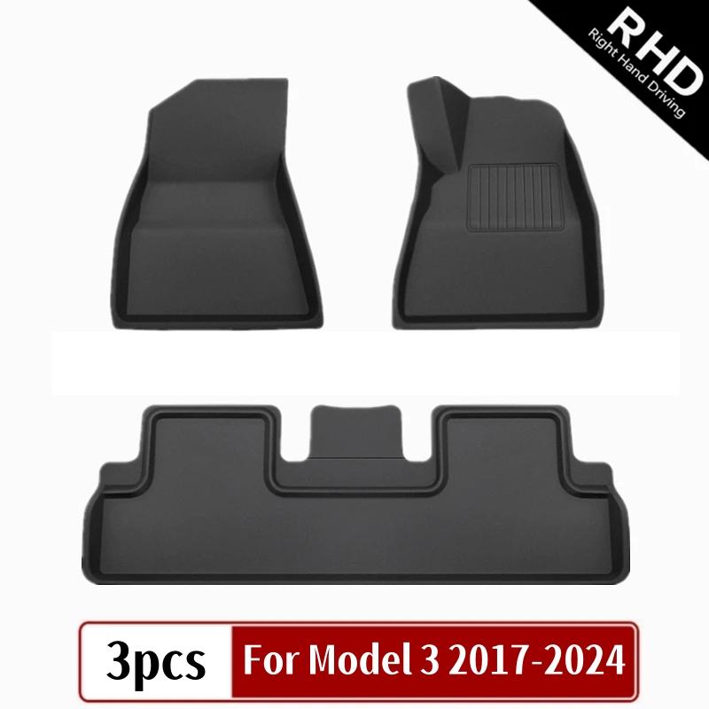 

2025 Новые коврики для Tesla Model 3 Highland, всепогодные коврики для багажника XPE, водонепроницаемые противоскользящие 3D-коврики для багажника