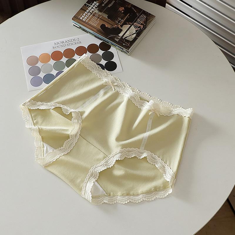 

Милые трусики-слипы с бантиком, дышащие и бесшовные, со средней посадкой, модальные женские трусики One Size