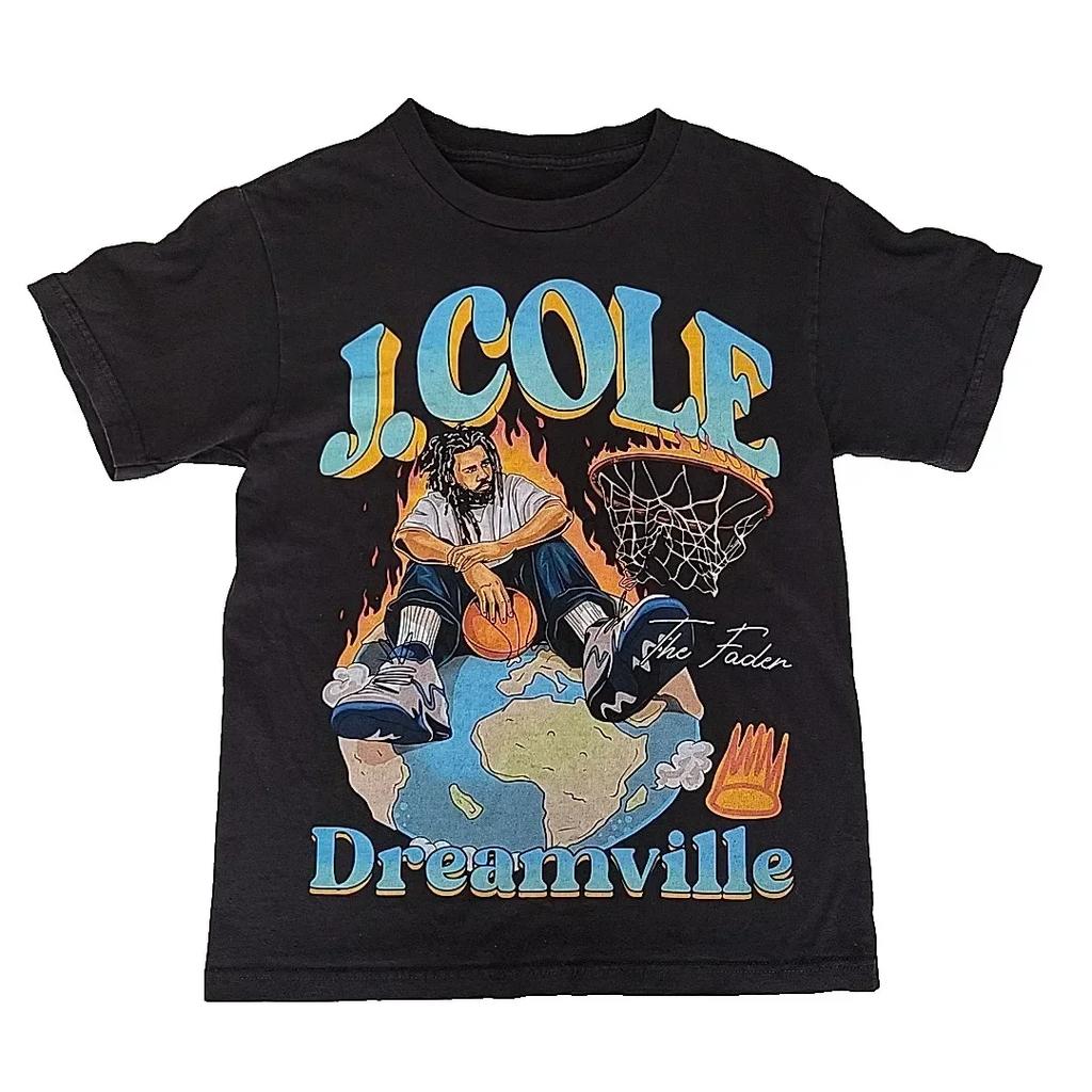 J Cole Dreamville Graphic Tshirt Unisexs M (No Tag)Offseason Flame Basketball