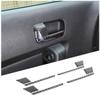Soft Carbon fiber Interior Door Handle Trim Strip Sticker For Hummer H3 2005-09