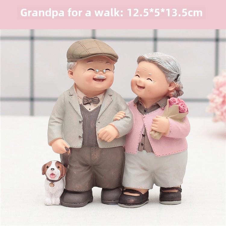 "Decor creativ pentru casă cuplu japonez în vârstă pentru nunți și cadouri - Model 935-1"