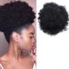 Chignon Afro Puff Coda di cavallo Coulisse Chignon Parrucchino Corto sintetico Riccio crespo Finto