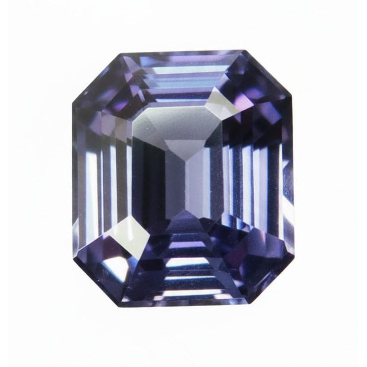Natural Color-Change Alexandrite Loose Gemstone 10.00 Ct Emerald Shape for Jewelry Making and Crafts