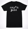Cap’n Jazz T-Shirt Ink Stamp Logo Emo Indie Punk Rock Midwest Band Tee