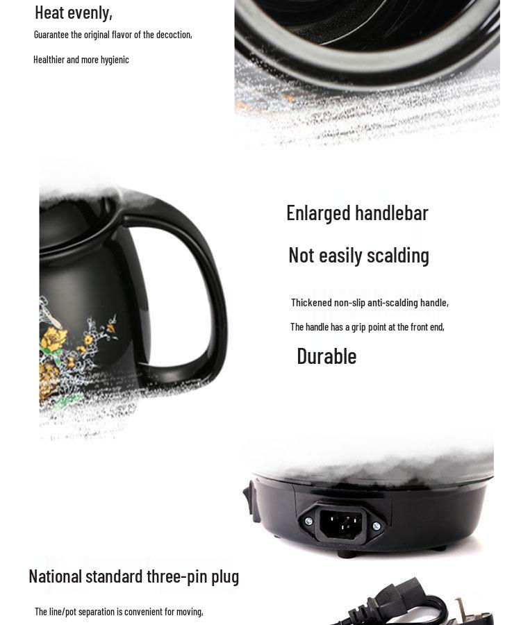 Siyang Jinhua A Electric Ceramic Medicine Kettle 3-5L - Automatic Boiling and Decoction