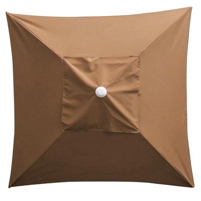 6.6x6.6ft Patio Umbrella Replacement Canopy with 4 Ribs Water Proof Square Outdoor Umbrella Replacement Top