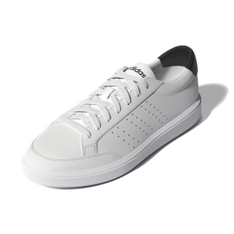 Adidas Neo Nova Court Synthetic Leather Comfortable Durable Low-Top Skate Shoes Men Sneakers White Black GZ1782