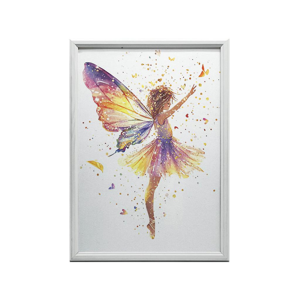 Plakat Taniec Wróżki Plakat Taniec Wróżki, 50X70 Cm, Rama Drewniana Jasny Dąb, Papier Matowy 230 Gsm