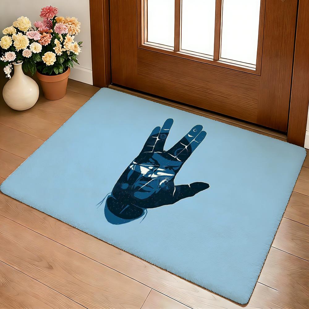 Star T-Trek Ship Movie Floor Mat Cozy Flannel Soft Thick Non-Slip Mat For Living Room Bedroom Kitchen Decor Rugs