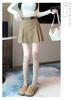 Korean Style A-Line High Waist Pleated Corduroy Skirt - Short, Anti-Exposure, 2024 Autumn/Winter Collection (No Belt)