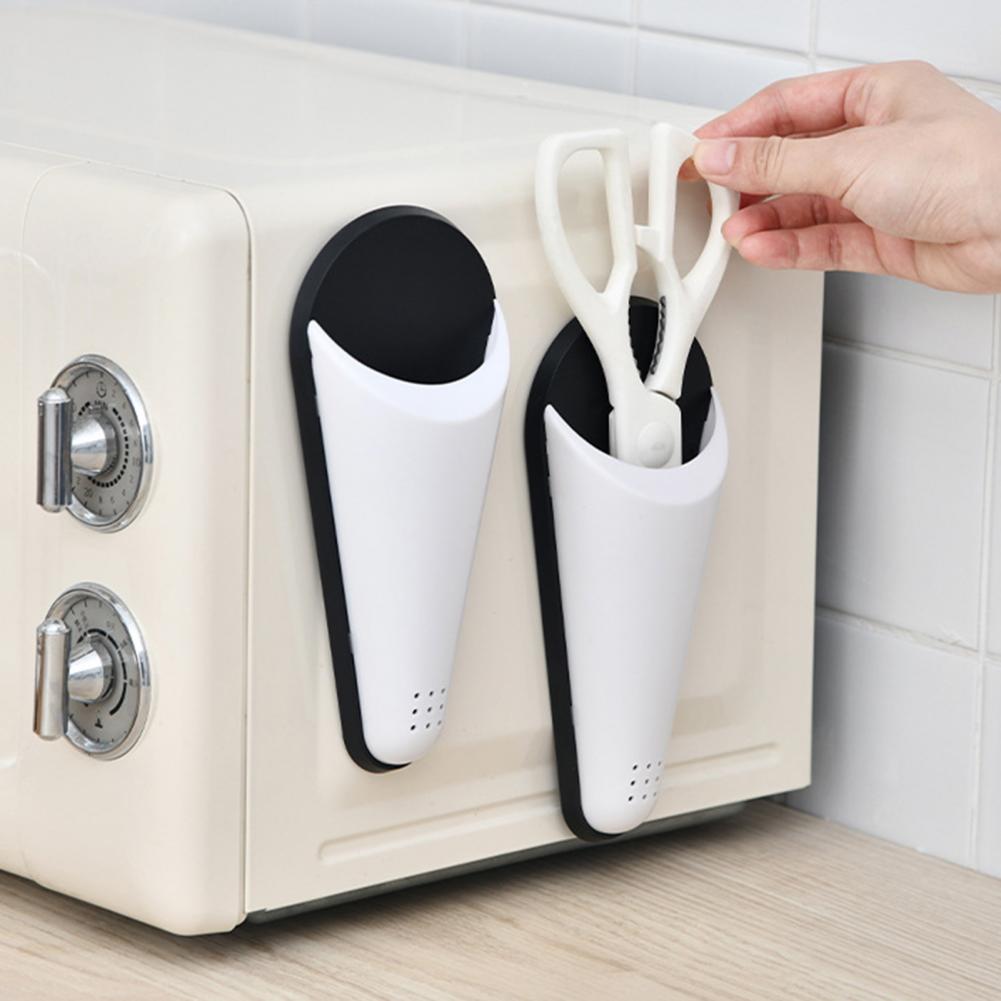 Magnetic Scissors Holder Detachable Scissor Storage Case With Drain Hole Fridges Shears Organizer Portable Kitchen Gadget