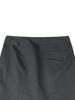 TUOMIO Wrap Skirt Tucked Pants [Charcoal]