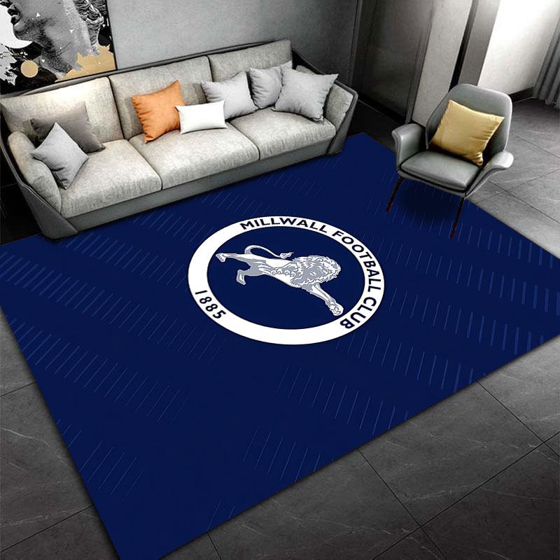 Tappeto Logo Millwall FC adatto come tappetino antiscivolo per il soggiorno o il divano della camera da letto
