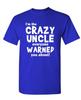 I'M THE CRAZY UNCLE - Unisex Cotton T-Shirt Tee Shirt
