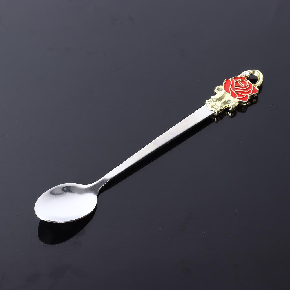 Household Glass Enamel Flower Tea Cup Flower Pattern Transparent Coffee Cup Heat-Resistant with Spoon Tea Mug Gift