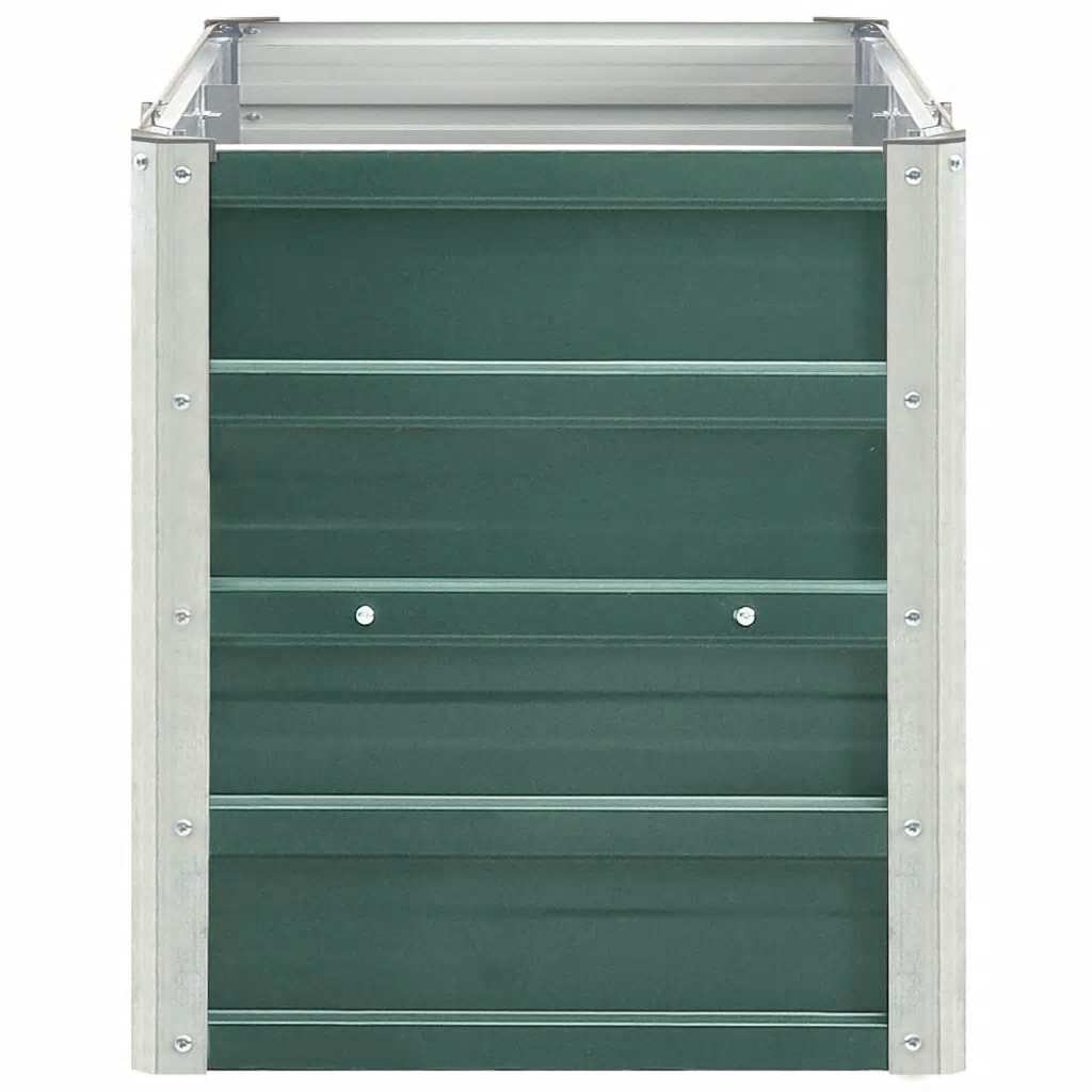 Garden Raised Bed Galvanized Steel 240 * 40 * 45 Cm Green