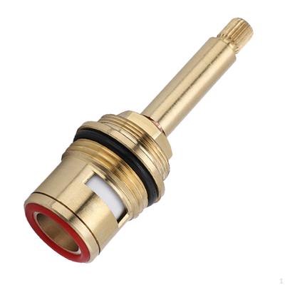 Brass Ceramic Stem Disc Cartridges 20 Tooth Drip Resistant Quarter Turn Faucet Valves Replacement