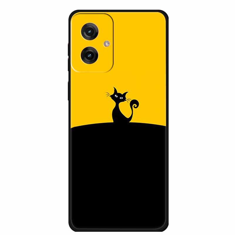 Etui do Motorola Moto G55 5G Luksusowe Miękkie Silikonowe TPU Tylna Osłona Etui na Telefon dla MotoG55 Ochronne Odporne na Wstrząsy Kolorowe Fundas