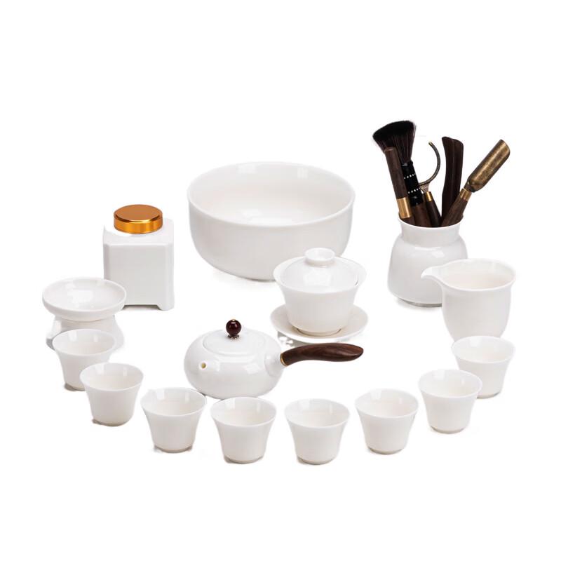 Chinese White Porcelain Kung Fu Tea Set