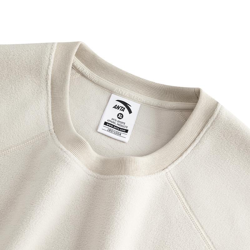 ANTA Sweatshirts Men's Almond Grey 1 Crew Neck Moderate 952547704-1