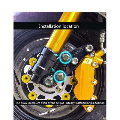 CNC-bewerking van aluminiumlegering voor motorfietsen, aangepaste bescherming voor de voorste schijfrempomp.