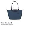 Longchamp Le Pliage Schultertasche aus Rindsleder Damen Dunkelblau 2605919P57