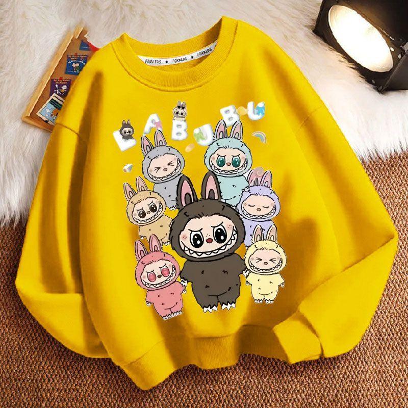 Niedliche Kinder-Hoodies, Rundhals-Langarm-Lockere und lässige Hoodies für Jungen und Mädchen für Frühling und Herbst