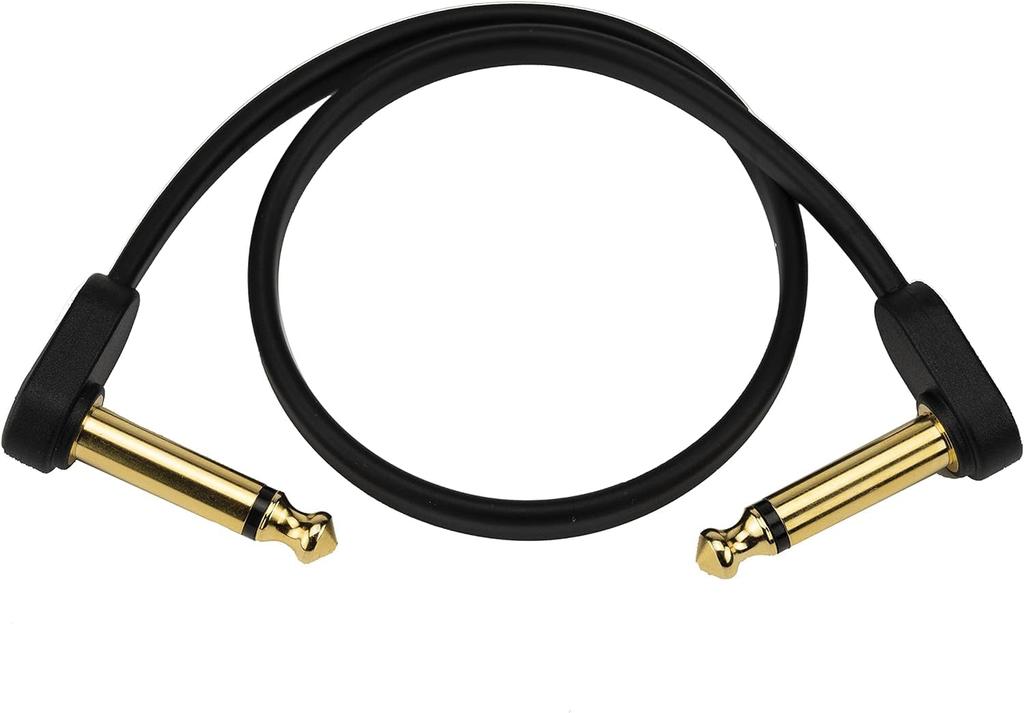 Flat Patch Cable D'Addario PW-FPRR-01 (30cm L-L) (Shielded Cable)