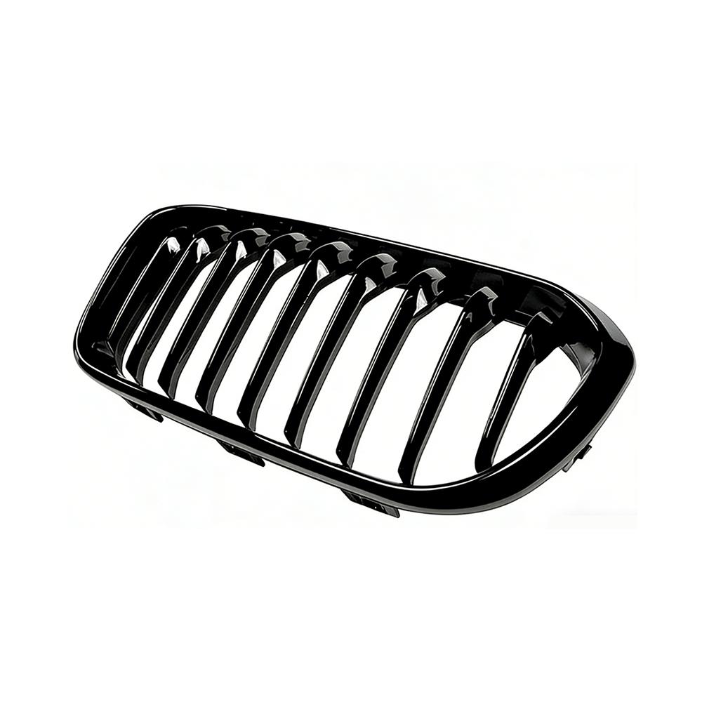 Front Bumper Kidney Grille Racing Grills For BMW 1 Series F20 F21 2015-2019 Replacement Single Double Slat Glossy Black Grilles