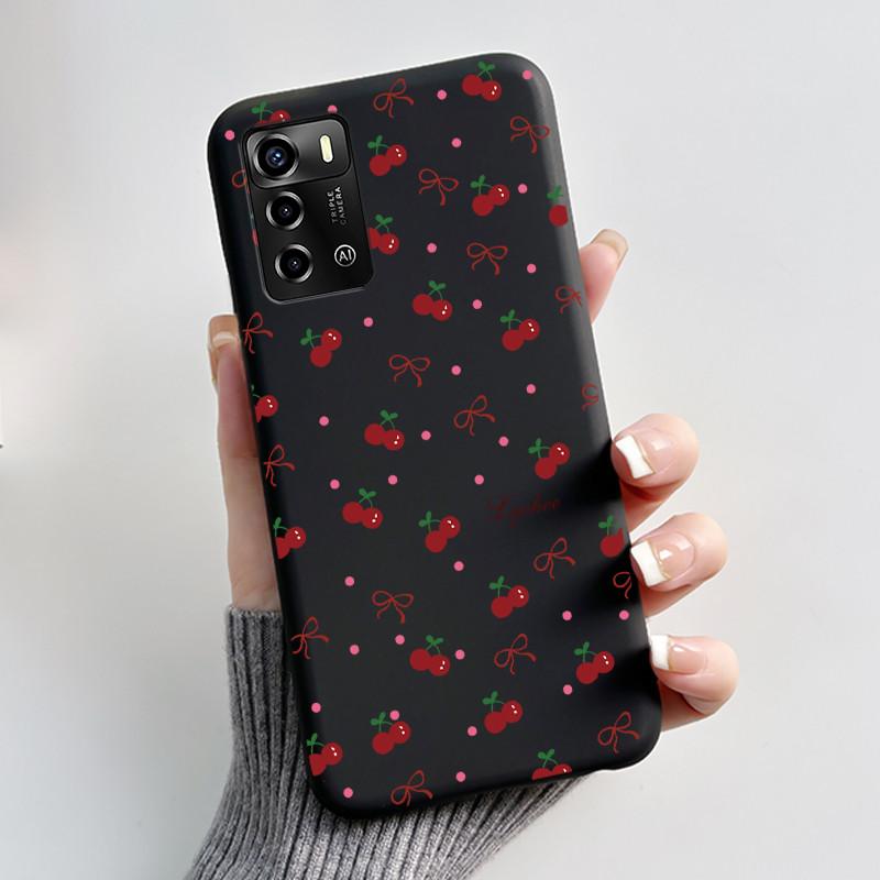 Pouzdro Pro ZTE Blade A72 4G V40 Vita Kryt na telefon Plášť Estetické Roztomilá Kočka Astronaut Móda Matně Černé Ochranné Měkké TPU Kryt