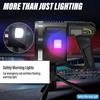 High Power LED Flashlight, Rechargeable Searchlight, Using P50 Lamp Core, with Side Light,Handheld