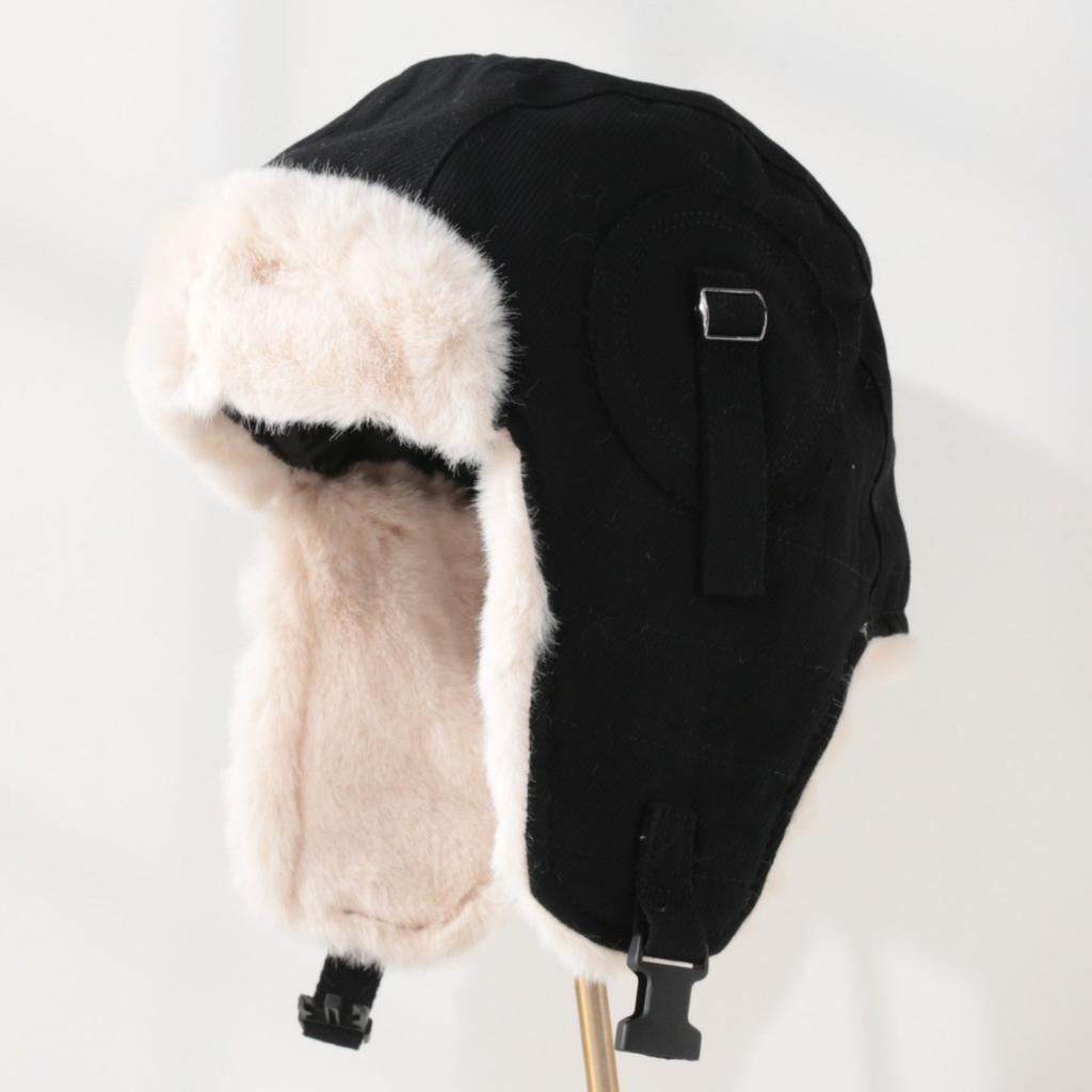 Imitation Fur Mink Hair Hat Female Fall and Winter Plush Fisherman Hat Khaki Senior Show Face Small Warm Ear Protection Lei Feng Hat