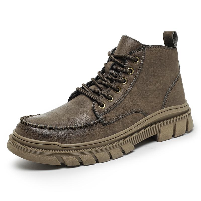 

Итальянский бренд, мужские ботинки на толстой подошве, рабочая обувь, высокие ботинки для активного отдыха, мужские мотоциклетные ботинки, индивидуальность 44 хаки