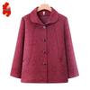 Mid-Aged & Elderly Women's Embroidered Lapel Autumn Jacket