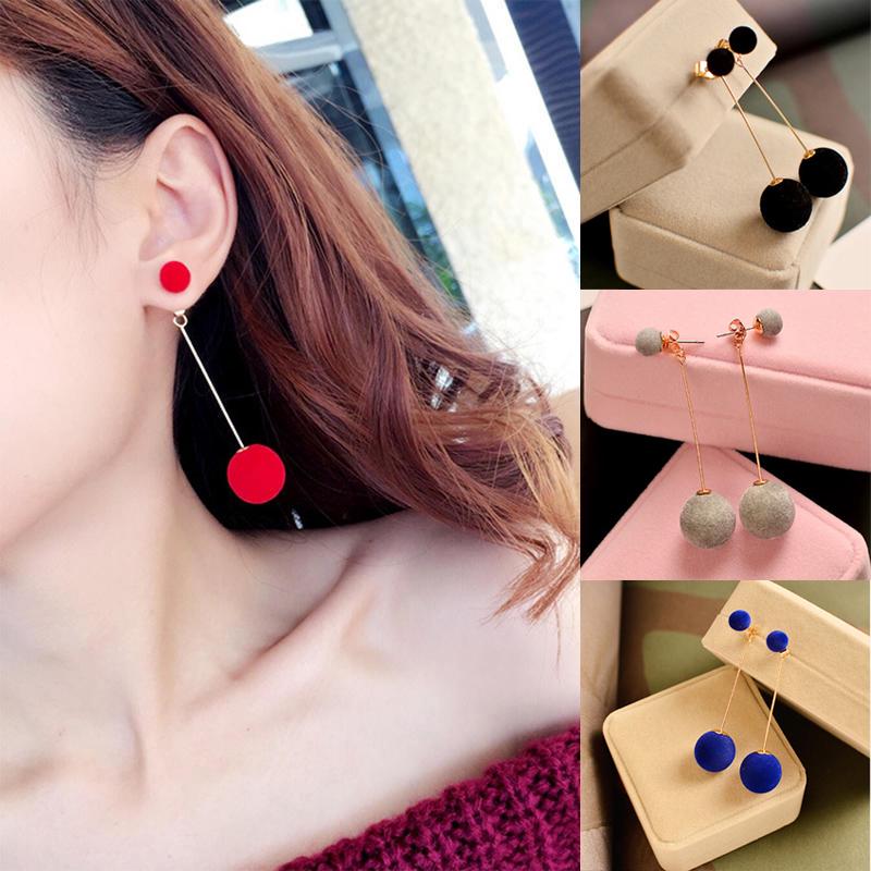 YouCY Square Drill Earring Round Earring Fashion Wedding Jewelry Birthday Gift for Women Girl,Black