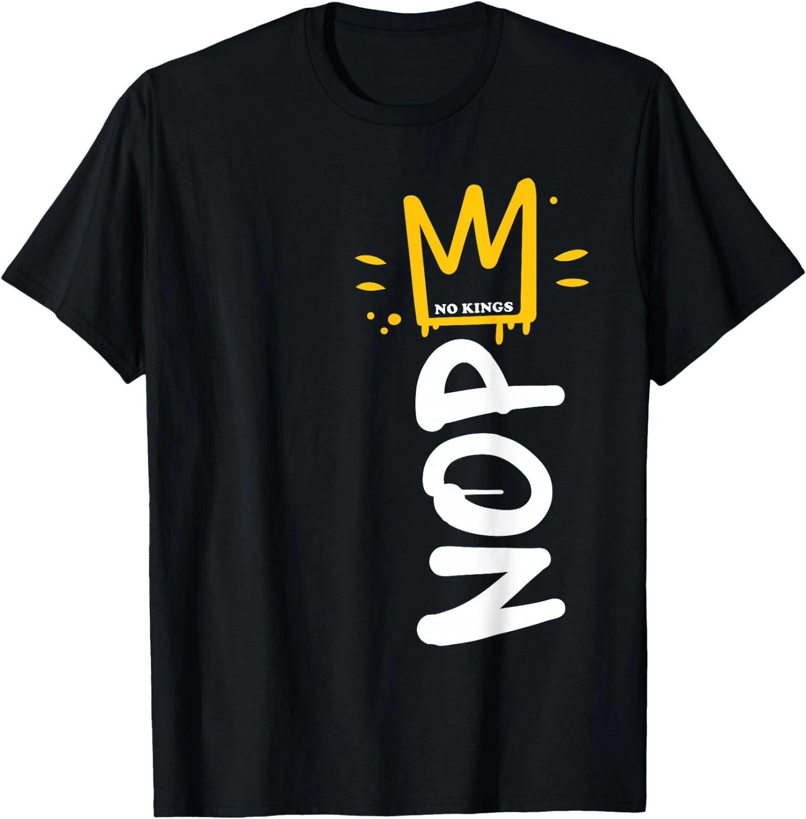 No Kings Day 2025 Protest Sign Vertical Nope Men Womens T-Shirt S