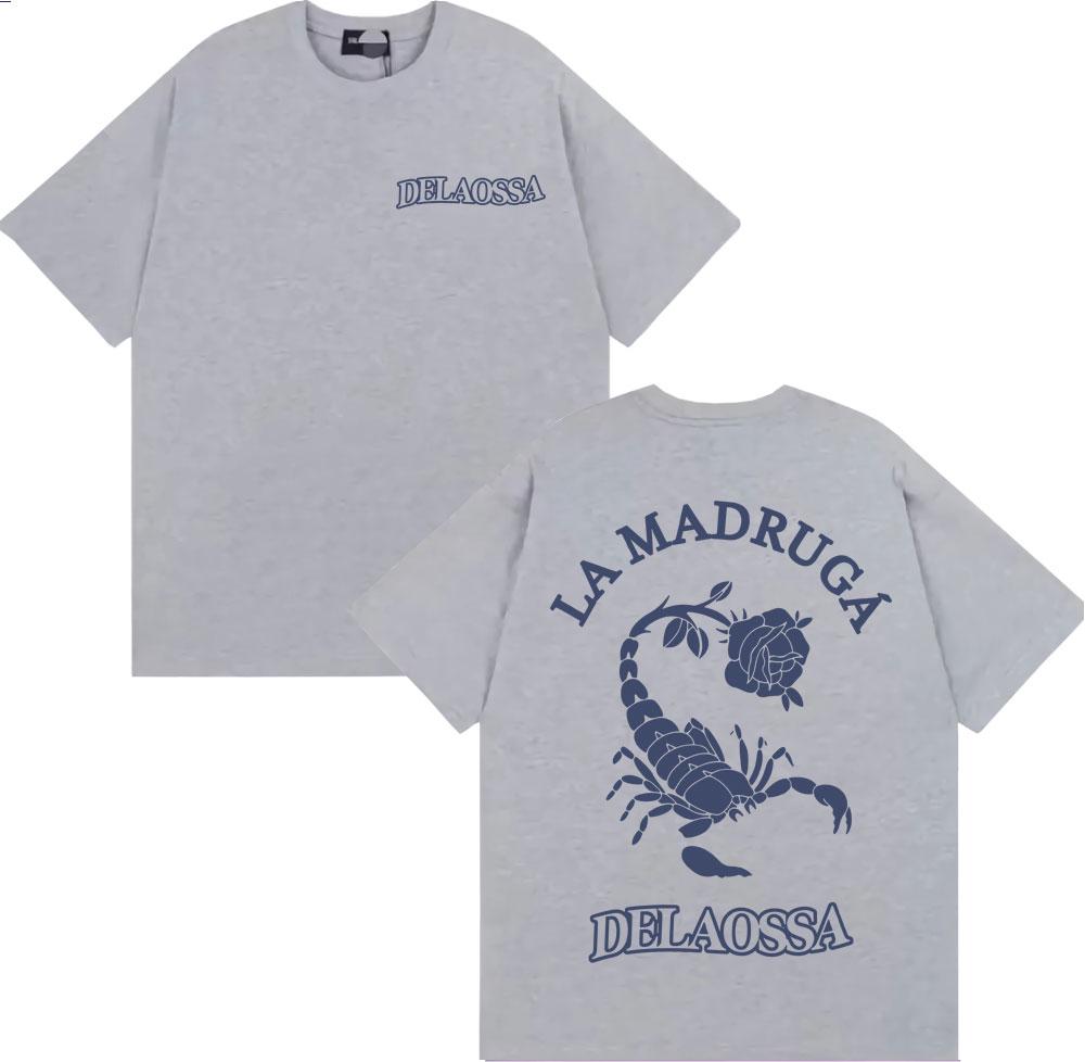2026 Rapper Delaossa La Madruga Tour 2026 Merch Tshirts Men Women Fashion Punk Hip Hop T Shirt High Quality Cotton Tshirt Tops