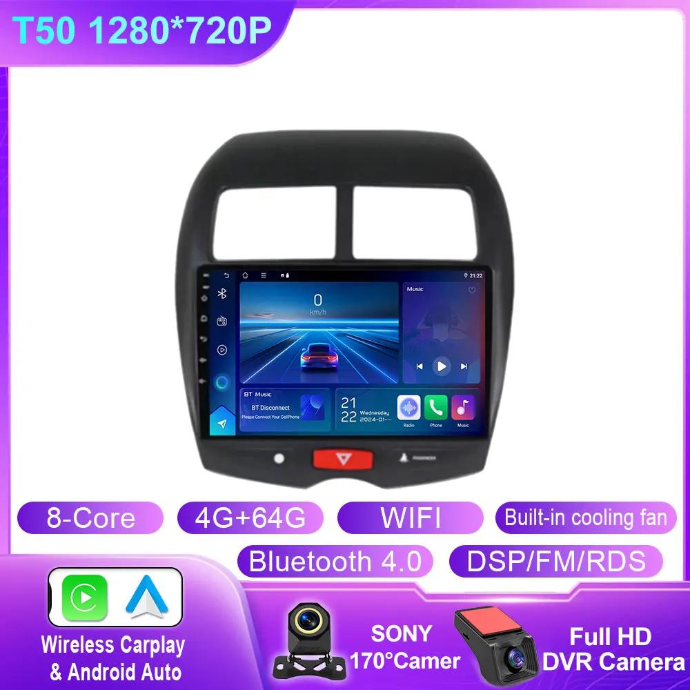 Android Carplay For Mitsubishi ASX 1 2010 2011 2012 2013 2014 2015 2016 GPS Car Radio Multimedia Video Player Stereo No 2din DVD