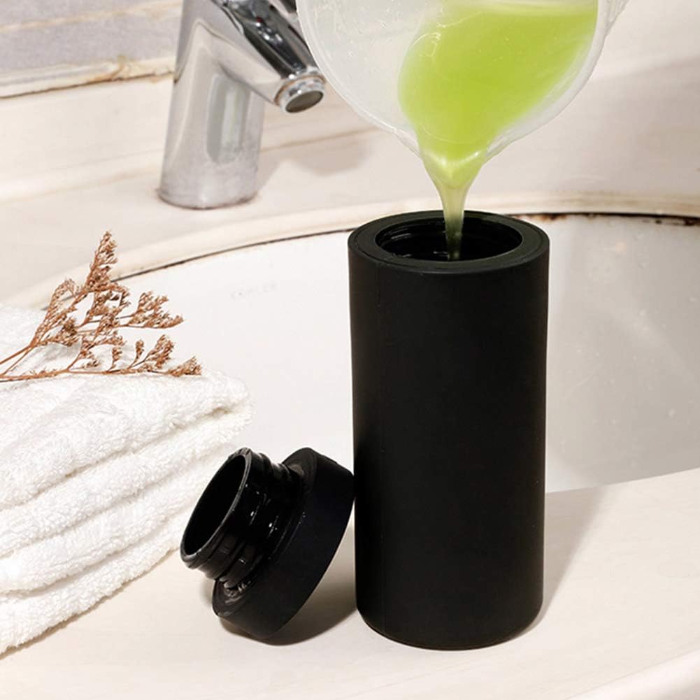 Refillable Dish Washing Liquid Dispenser, Silicone Divided Bottle Easy Squeeze Soap Dispenser Hand Soap Bottle Essential Oil Lotion Shampoo,
