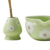 4-teiliges Matcha-Set mit Schale, Bambusbesen und Löffel zur Teezubereitung