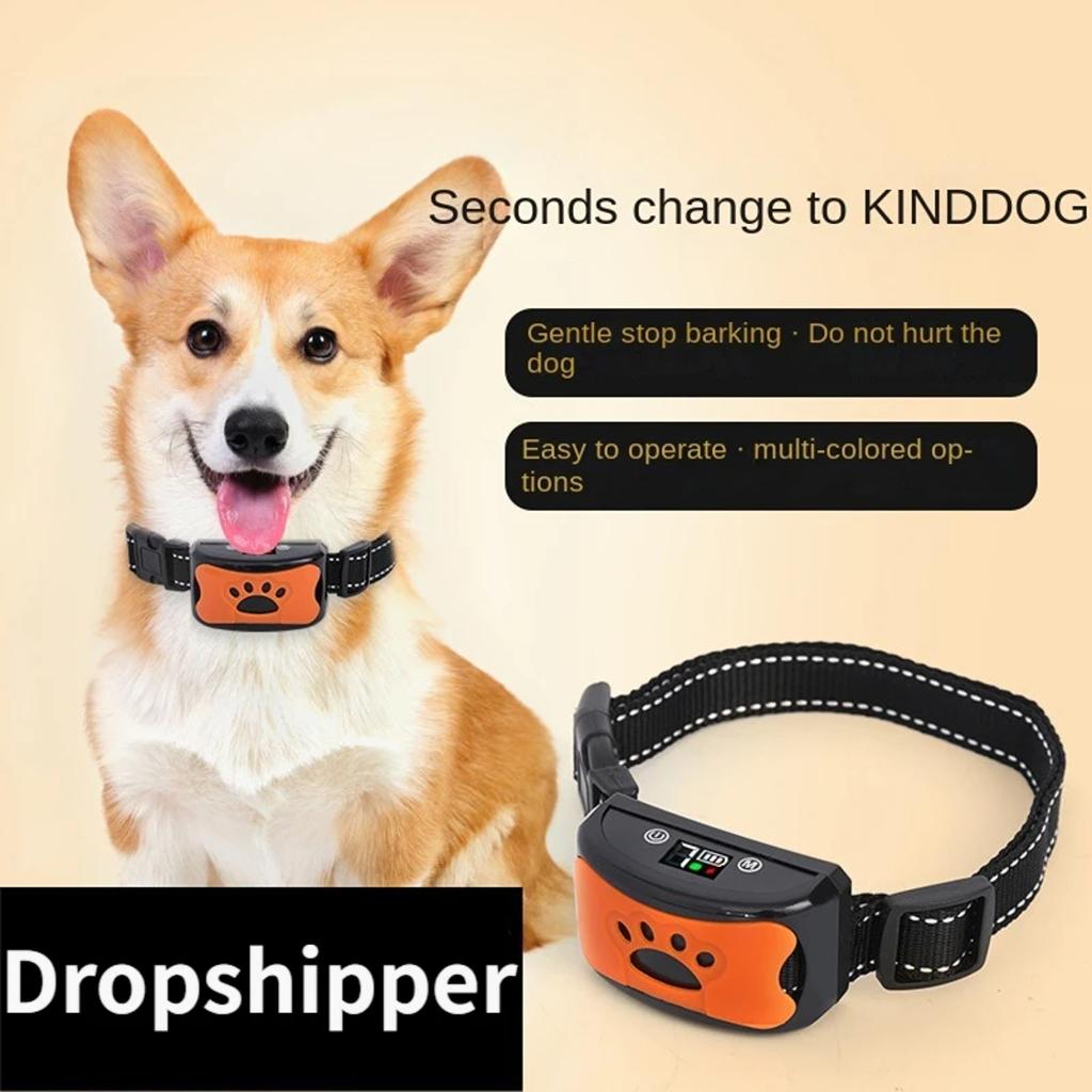 Neues Ultraschall-Antibell-Trainingshalsband mit USB-Anschluss für Hunde – Stoppt das Bellen und vibriert, Antibell-Gerät für Hunde – Dropshipping verfügbar