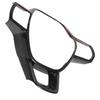 Steering Wheel Cover Frame Carbon Fiber Style ABS Stylish Wearproof Replacement for Civic 2022 LHD